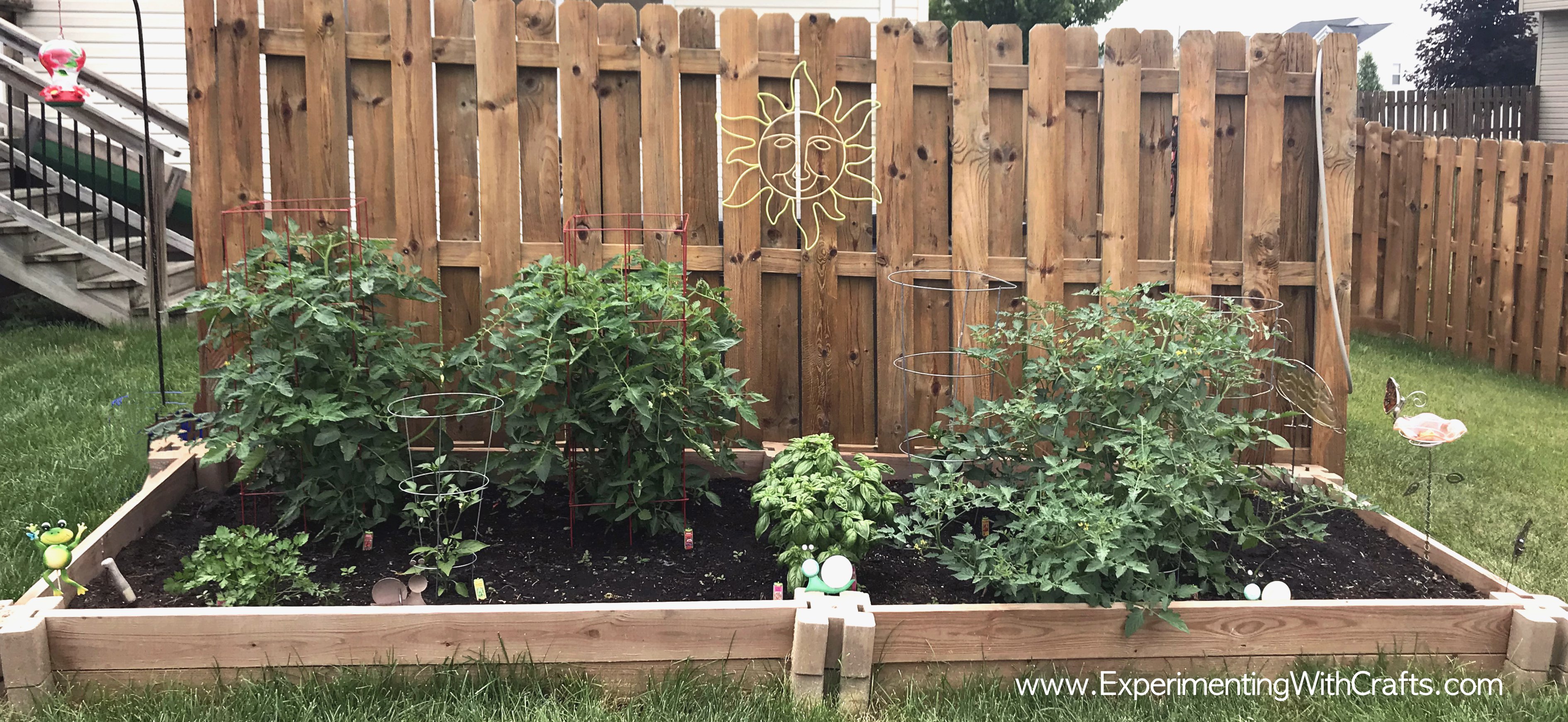 No Nail Raised Garden Bed Experimenting with Crafts
