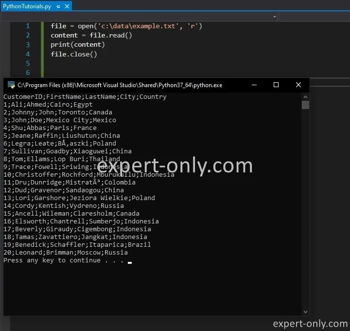 How to manage text files in Python ? Read and write Python code