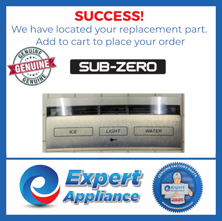 Sub Zero Ice Water Dispenser Touch Panel