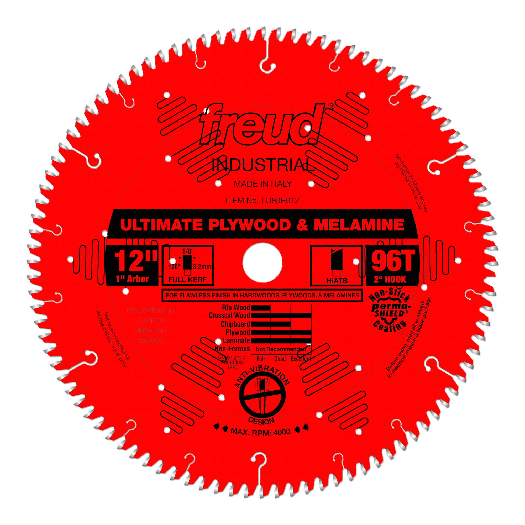 12" Ultimate Plywood & Melamine Blade Expert Die, Inc.