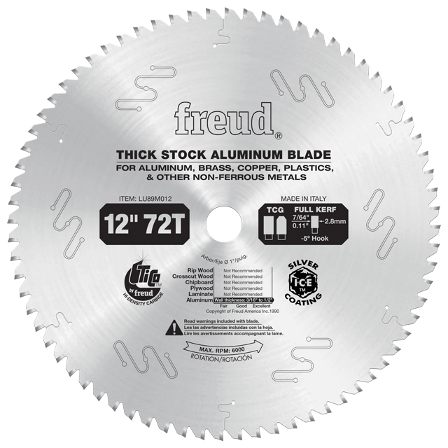 12" Thick Stock Aluminum Metal Blade Expert Die, Inc.