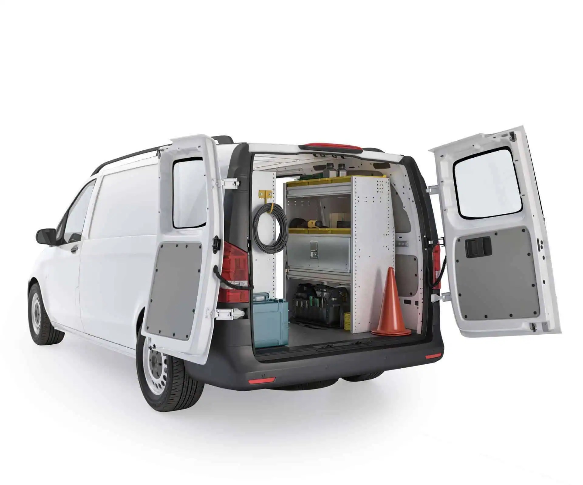 Aluminum Van Shelving Package, Mercedes Metris All WB MML27