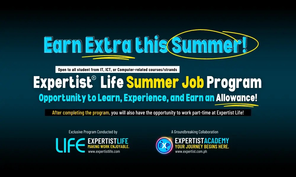 Elevate, Earn Extra 2024 EXPERTIST® Life Summer Job + Certification