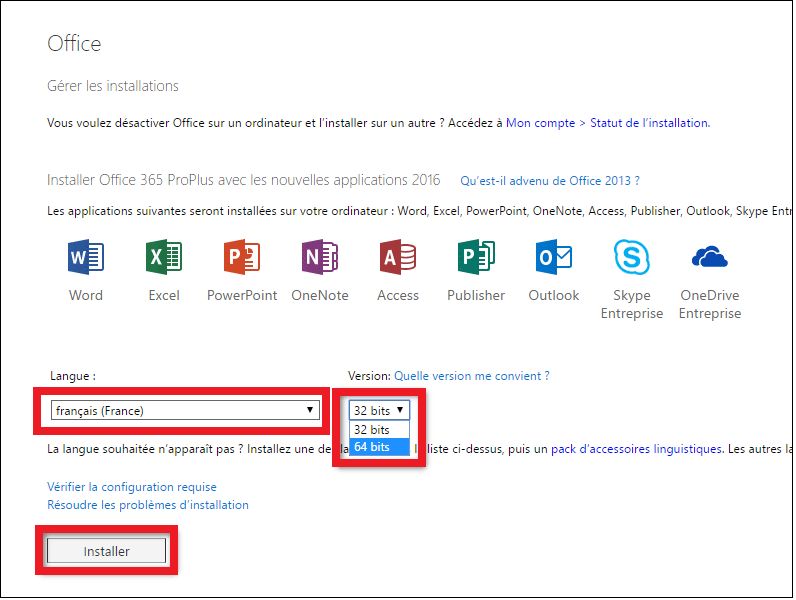 Comment installer Microsoft Office 365?