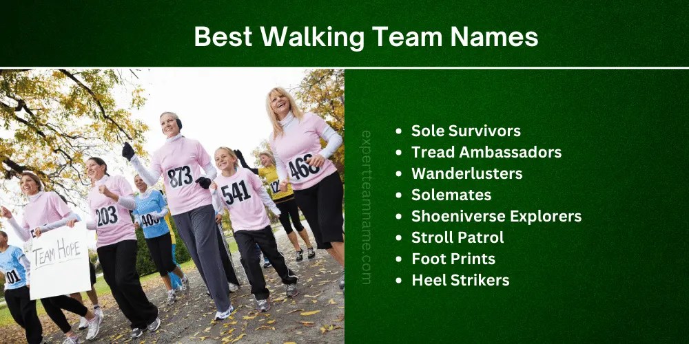 239+ Walking Team Names (Funny, Creative & Meaningful Ideas)