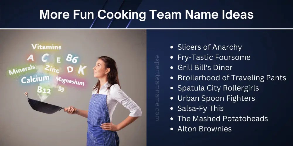 400 Best Cooking Team Names For Chefs And Home Cooks