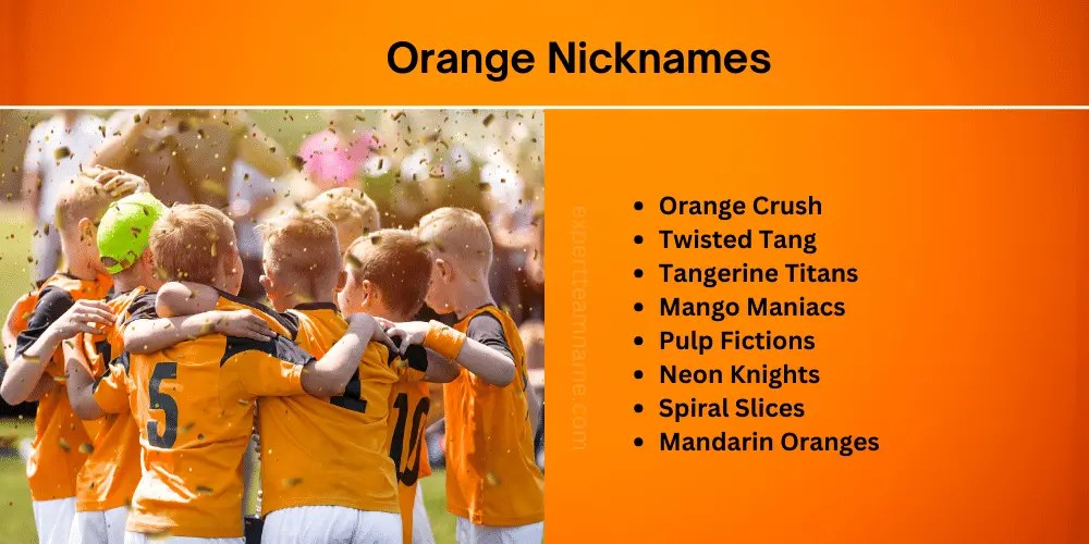 265+ Orange Team Names Best, Funny, Sports & More