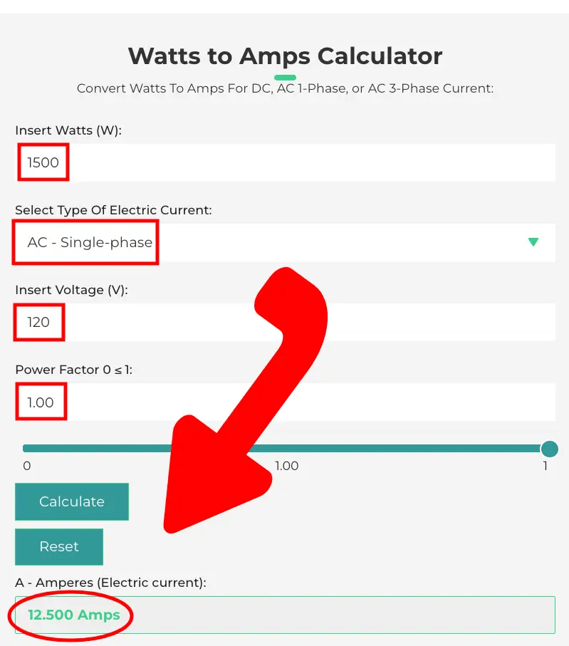Watts To Amps Calculator Convert Watts To Amps (DC, AC, 3Phase AC)