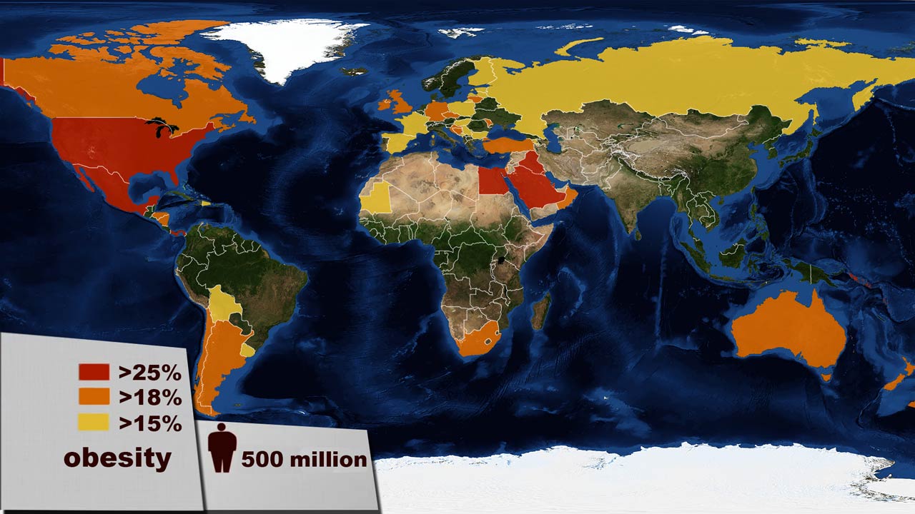 Watch how fast the world became obese Metrocosm