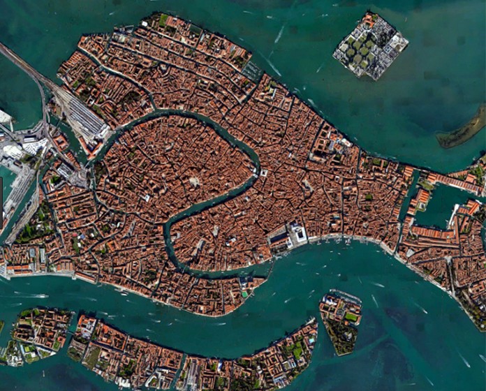 Map of Venice with major Places + Sights