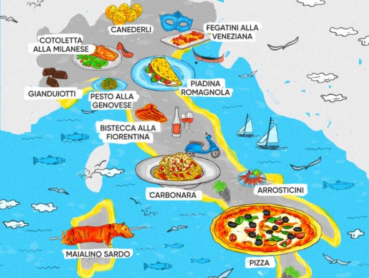 The Food Map of Italy