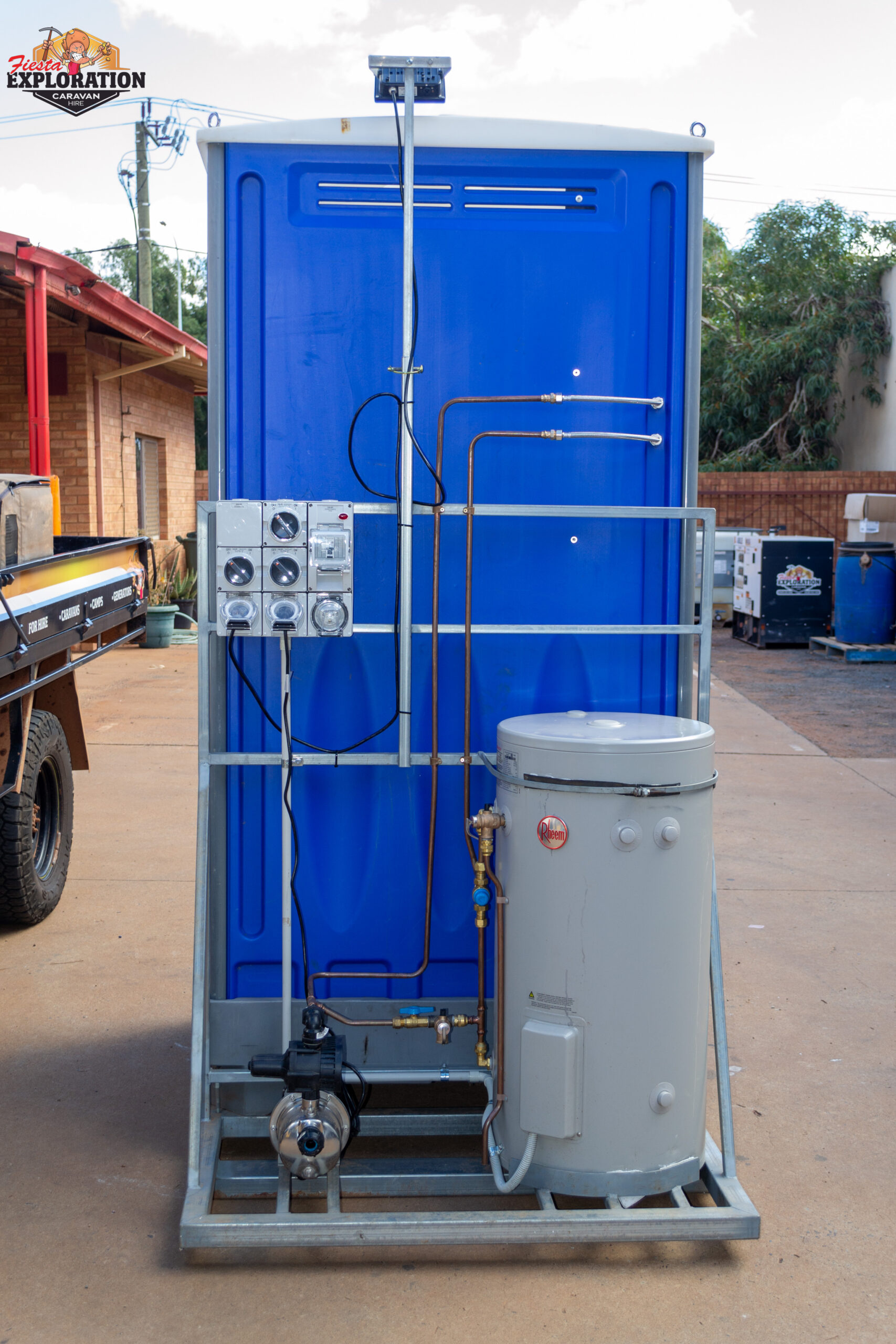 Toilets and Showers Fiesta Exploration Caravan Hire