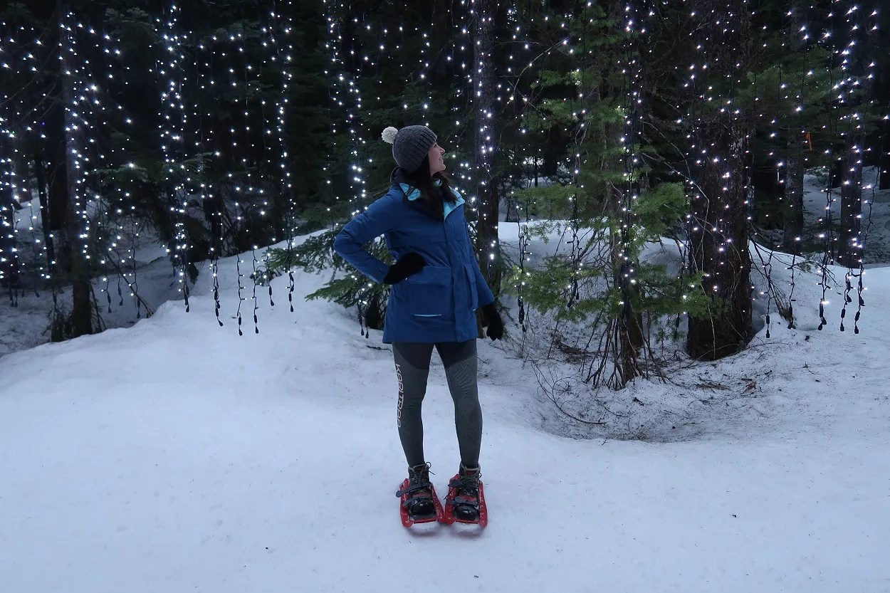 Snowshoeing at Cypress Mountain Lights to the Lodge Explore Magazine