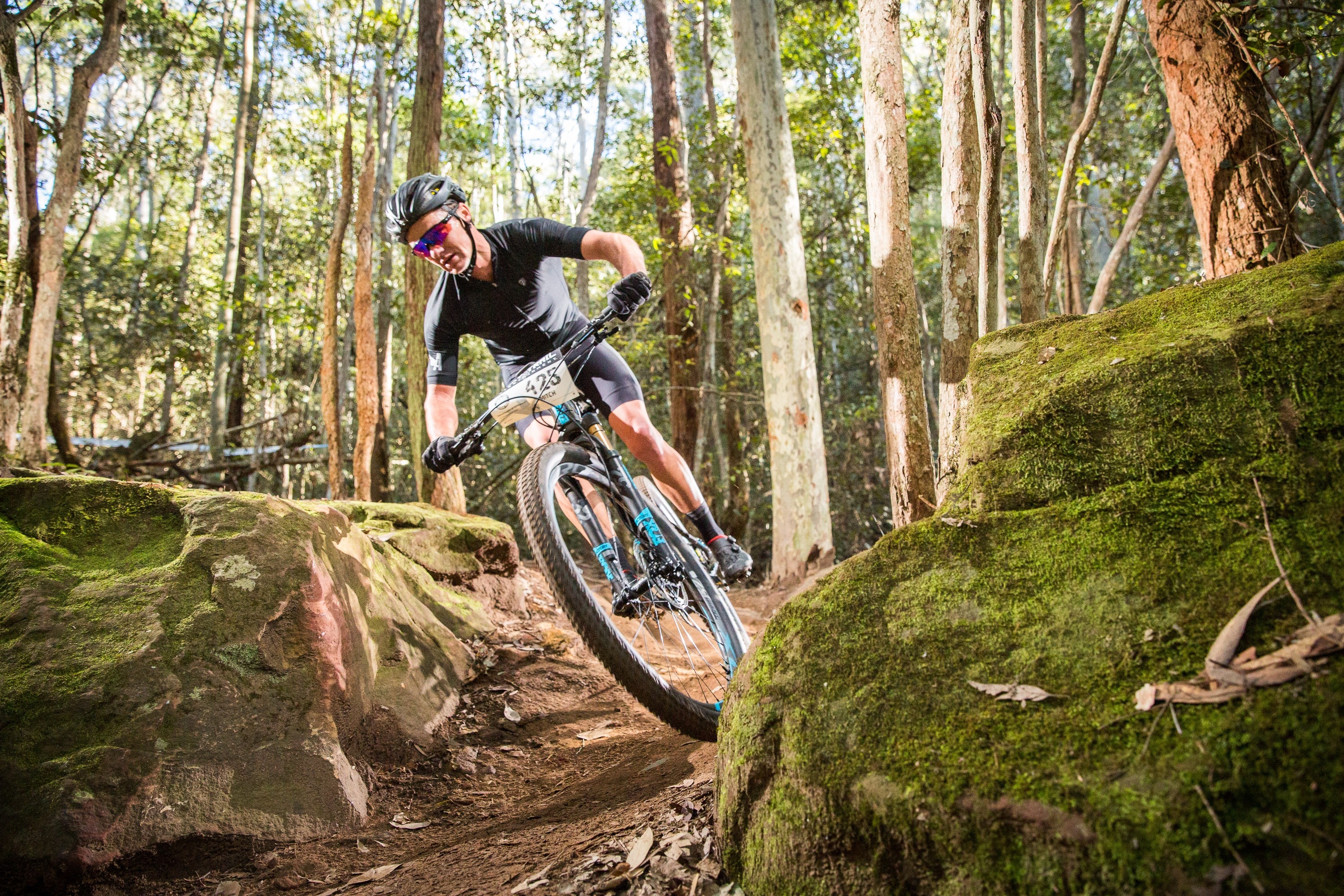 Mountain biking on the Central Coast in the Ourimbah State Forest, NSW