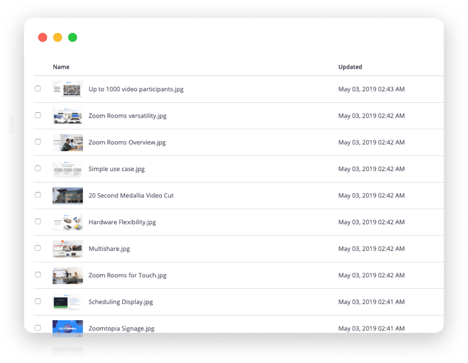 Zoom Rooms Digital Signage Zoom