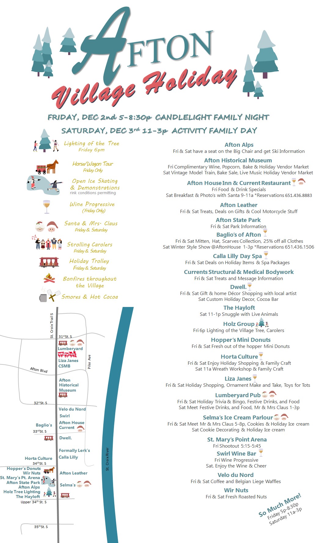 Afton Village Holiday Afton Area Business Association