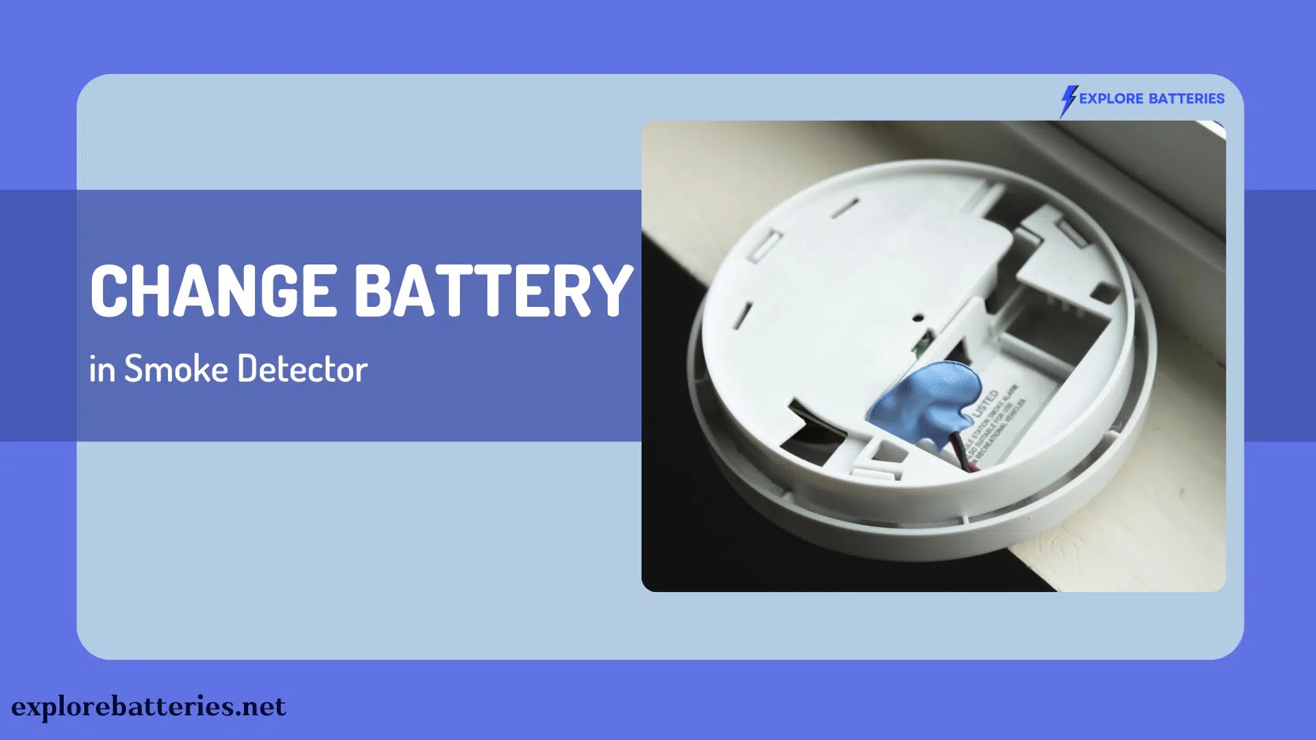 How to Change the Battery in Your Smoke Detector