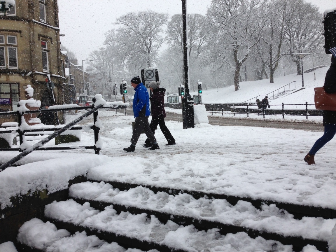 In Pictures Heavy snow arrives in Buxton Explore Buxton