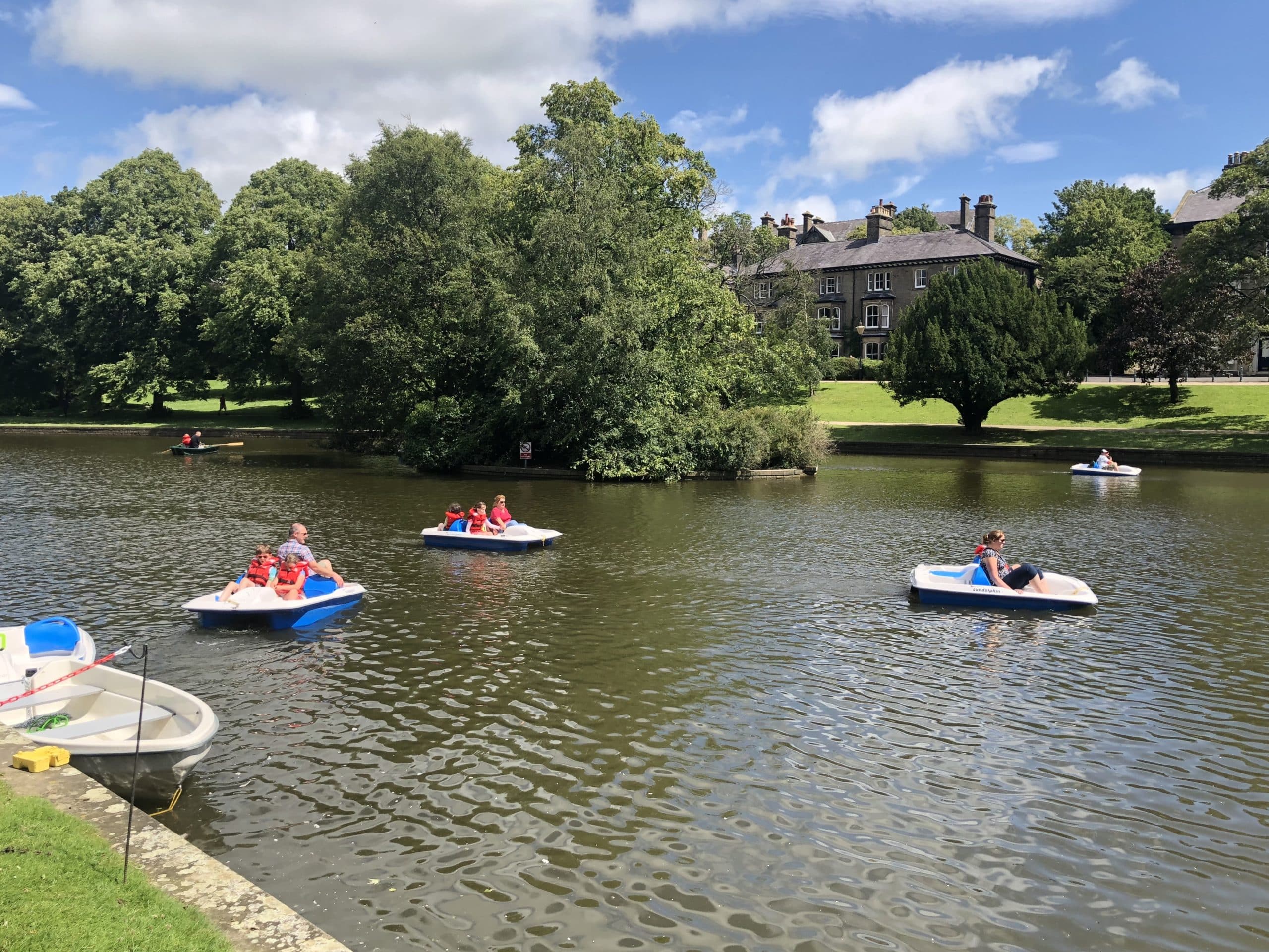 Boating Lake in the Pavilion Gardens