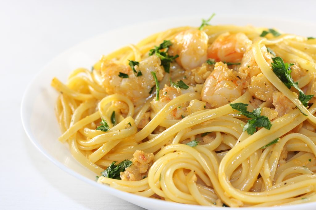 Linguine With Pink Shrimp Sauce Explore Cook Eat