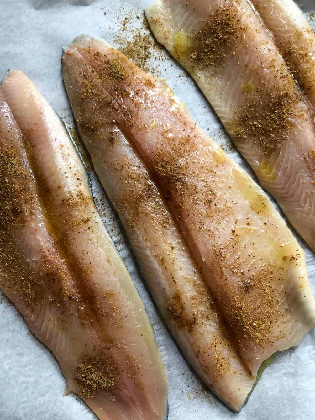 Easy Baked Rainbow Trout Recipe With Old Bay Seasoning Explore Cook Eat