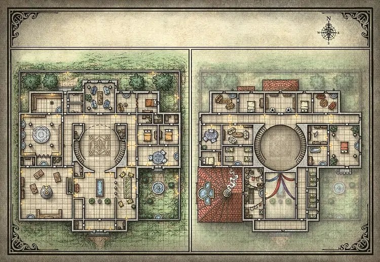 DnD Mansion Map Ideas For a Great Adventure Explore DnD