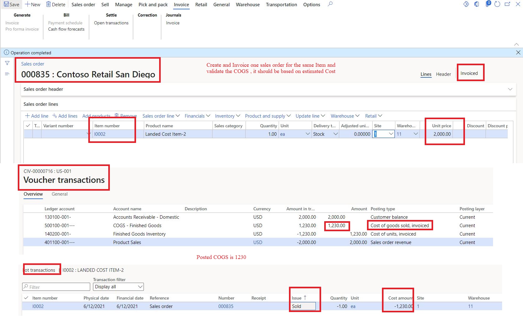 Landed Cost calculation (Estimated vs Actual) for Purchase order in