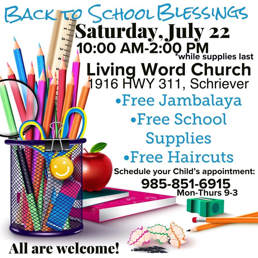 Back to School Blessings Explore Houma