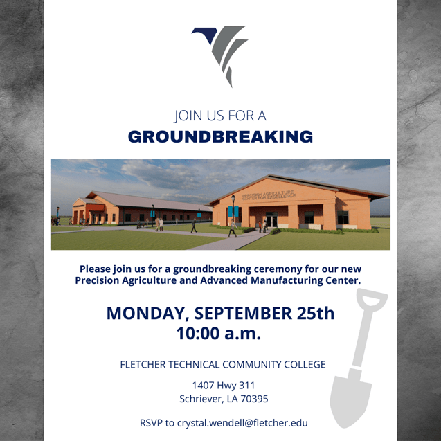 Groundbreaking Ceremony for FTCC New Precision Agriculture and Advanced