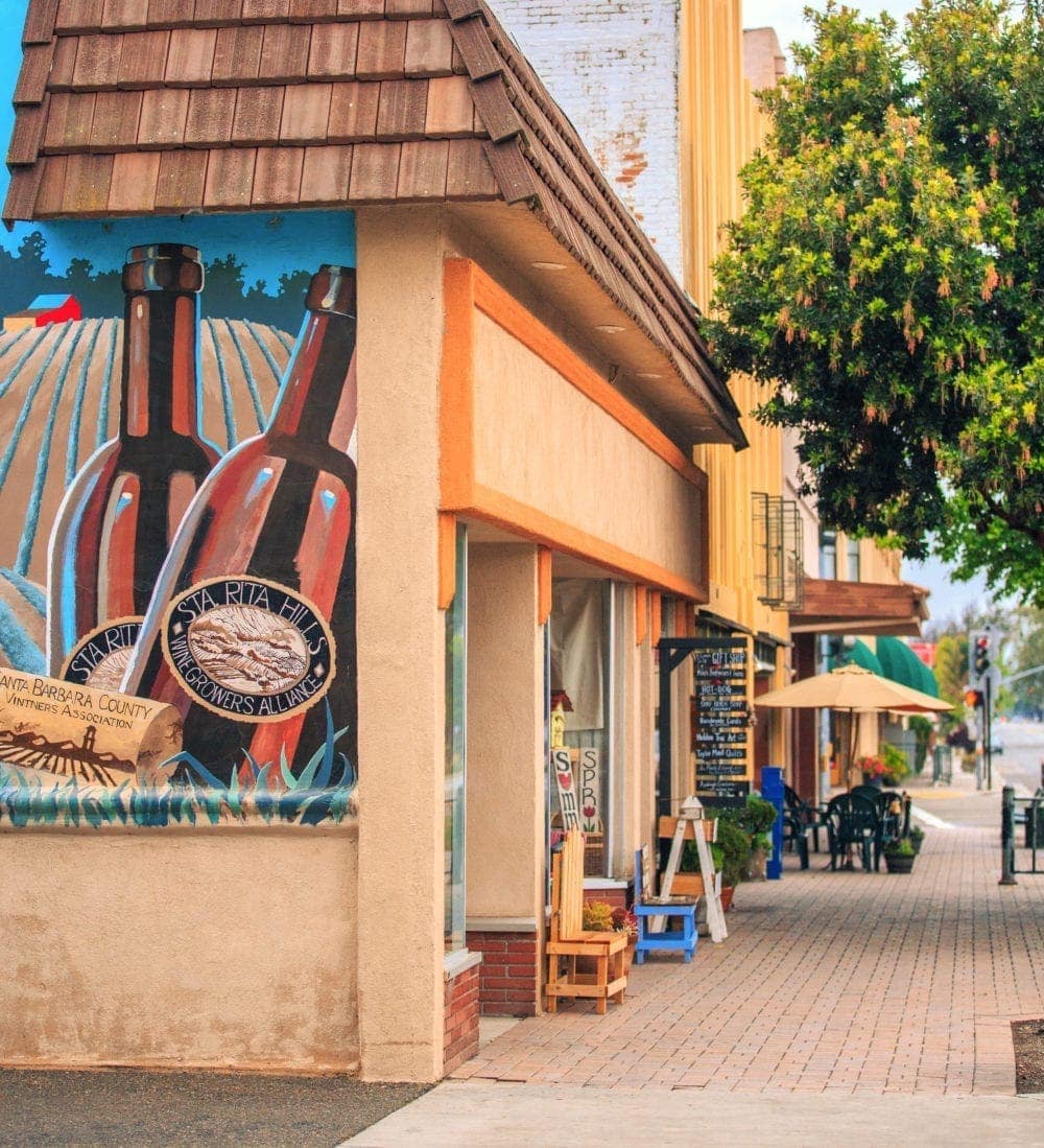 Old Town Lompoc Sidewalk View Lompoc California