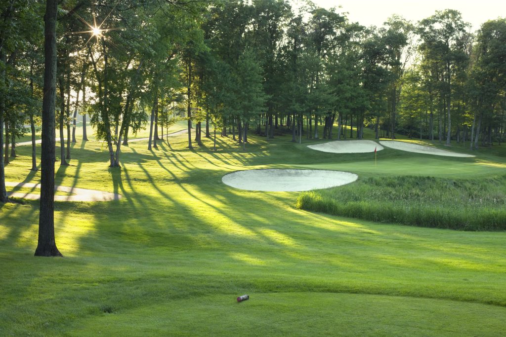Golf green and tee box in late afternoon sunlight Explore Minnesota