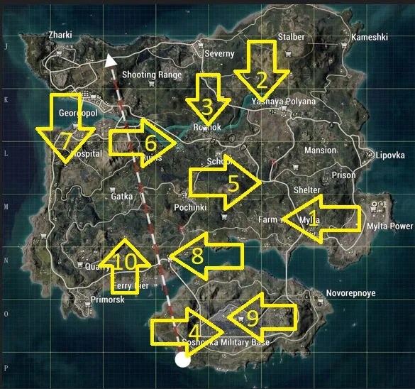 Secret Locations in Erangel PUBG Mobile Map: Top 10 Collection