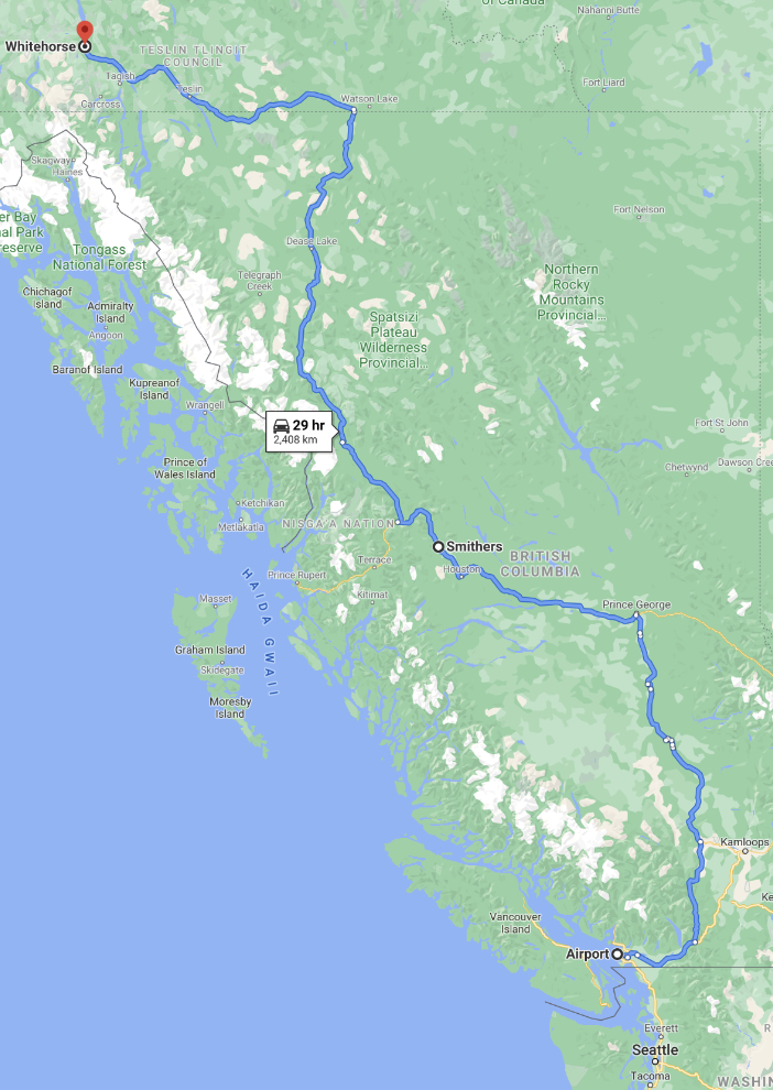 Driving from Vancouver to Whitehorse in 46 hours Day 1 The