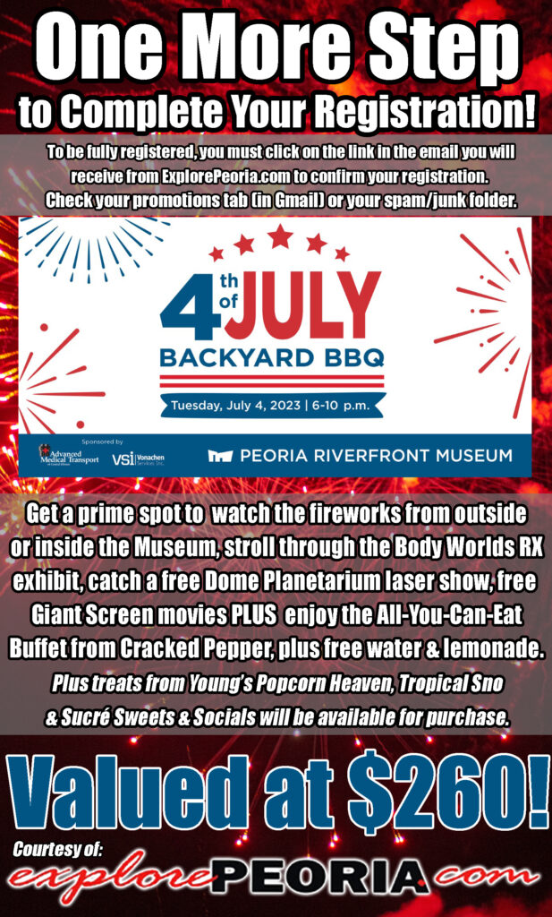 2023 4th of July Contest One More Step Explore Peoria