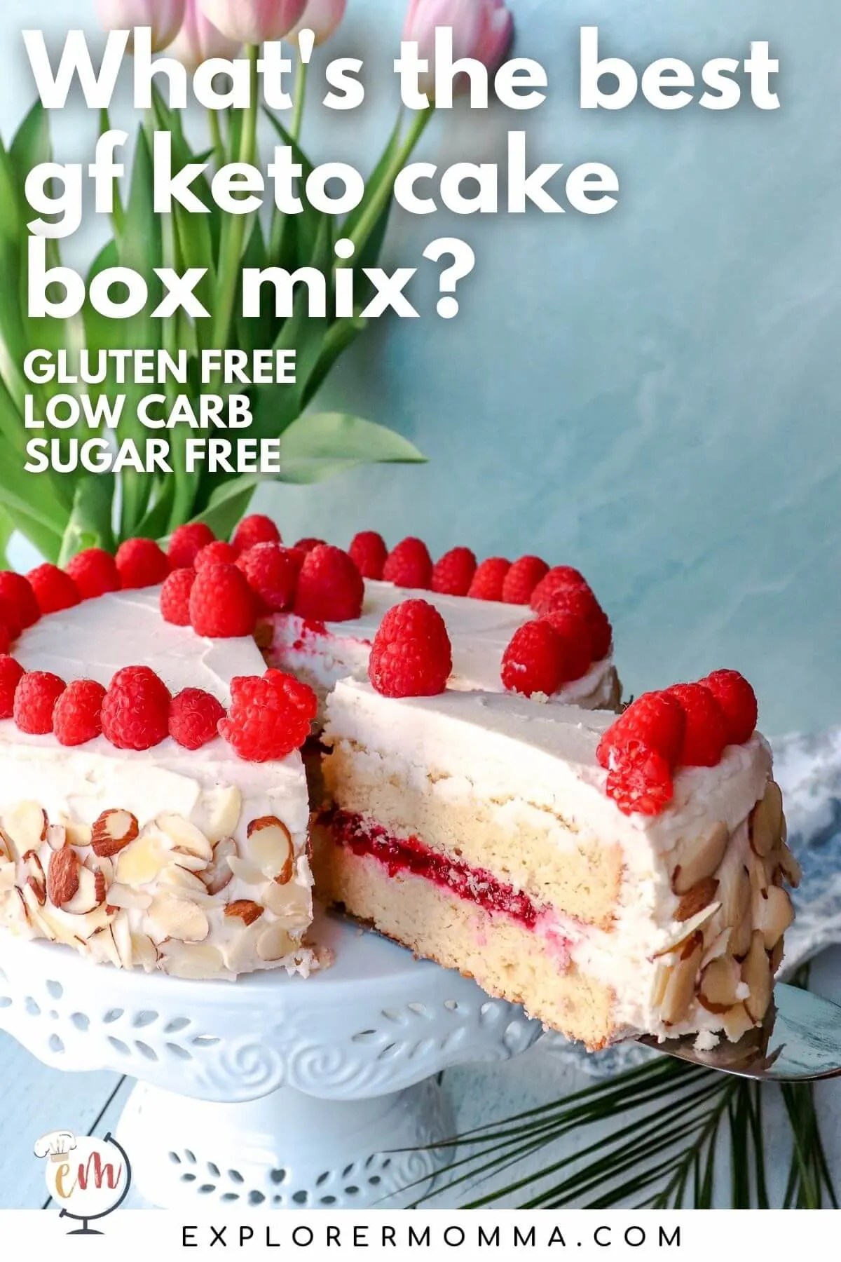 Almond Raspberry Keto Cake Box Mix Recipe