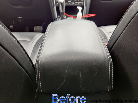 How to: Replace Ford Explorer Armrest / Center Console Leather Cover