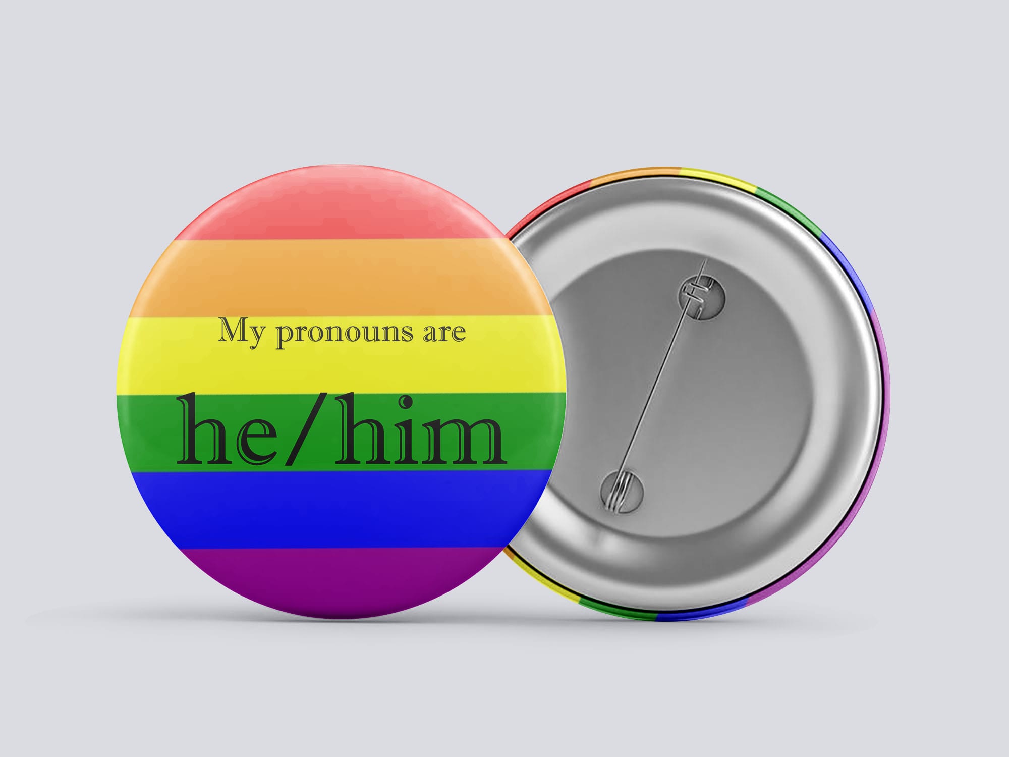 He/Him Gender Pronoun Button Explore Sex Talk