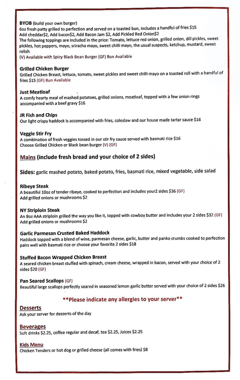 Jolly Roger's Grill Explore Summerside