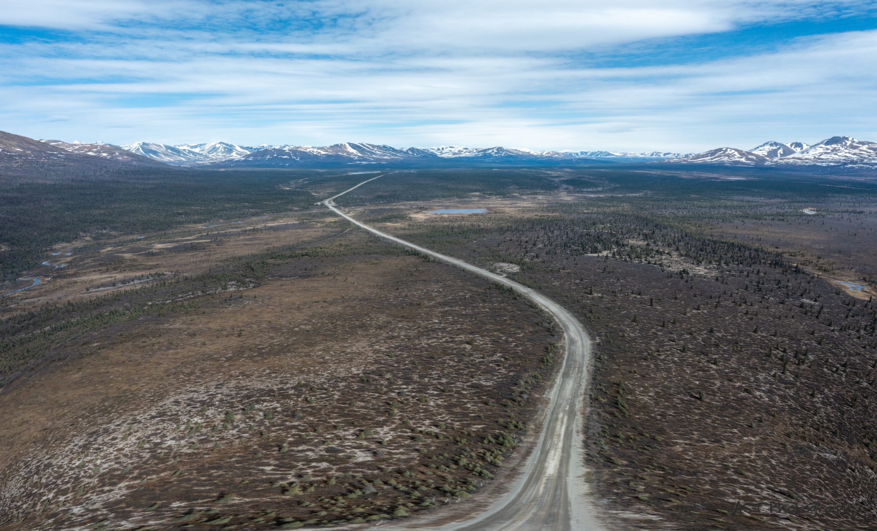 The most beautiful road Driving the Denali State Highway in Alaska