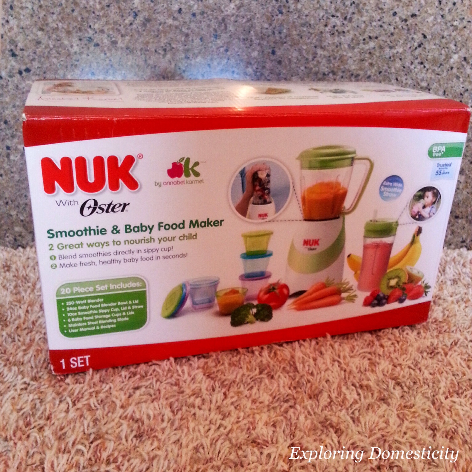 It's fun to eat like a kid these days! {NUK Baby Food and Smoothie