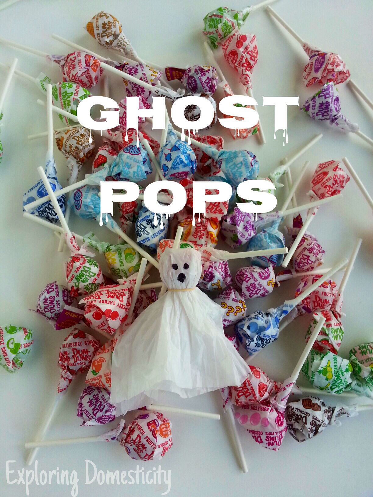 Ghost Pops cute Halloween craft with plastic grocery bags ⋆ Exploring