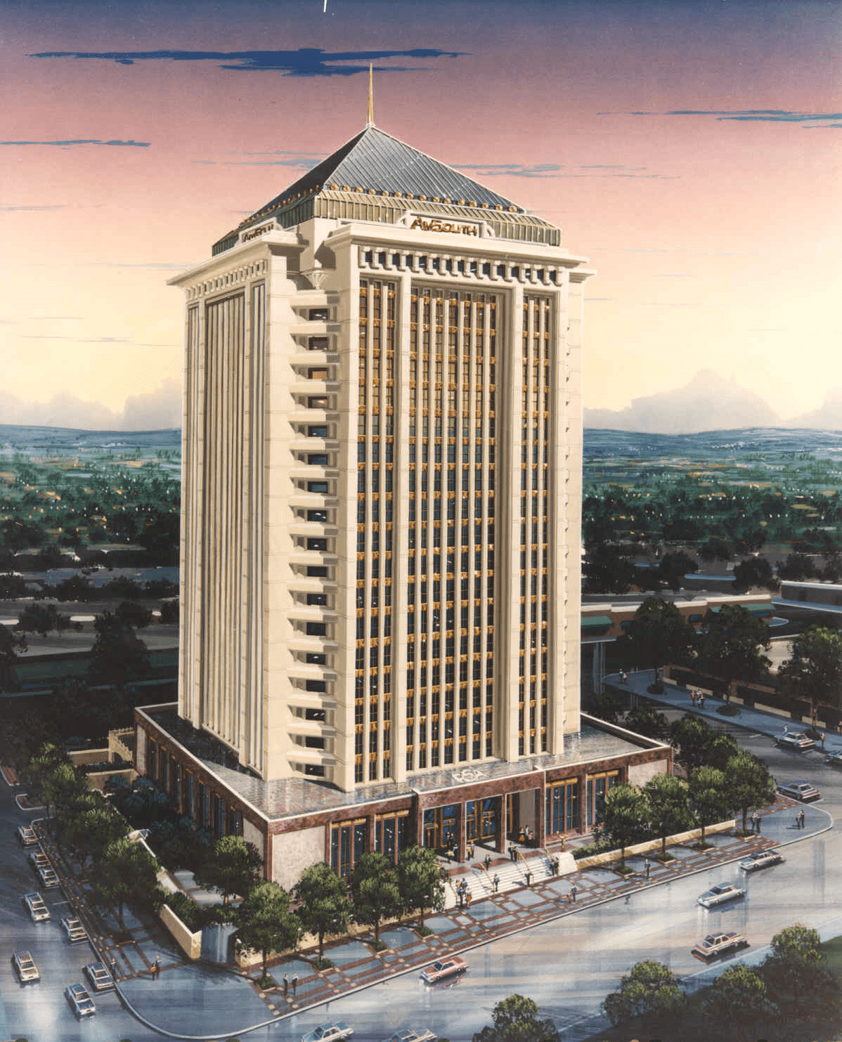 RSA Tower Amsouth Bank Exploring Montgomery