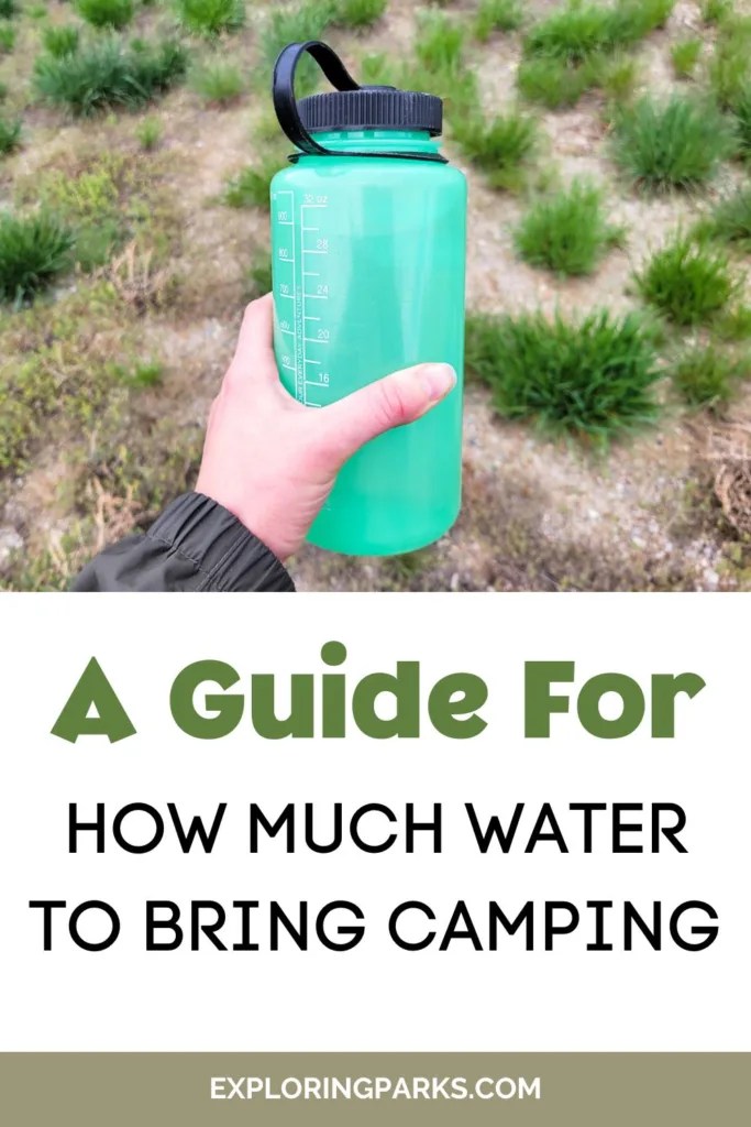 A Guide For How Much Water You Need To Bring Camping Exploring Parks