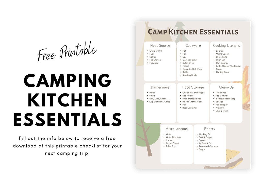 Camping Kitchen Essentials Checklist Exploring Parks