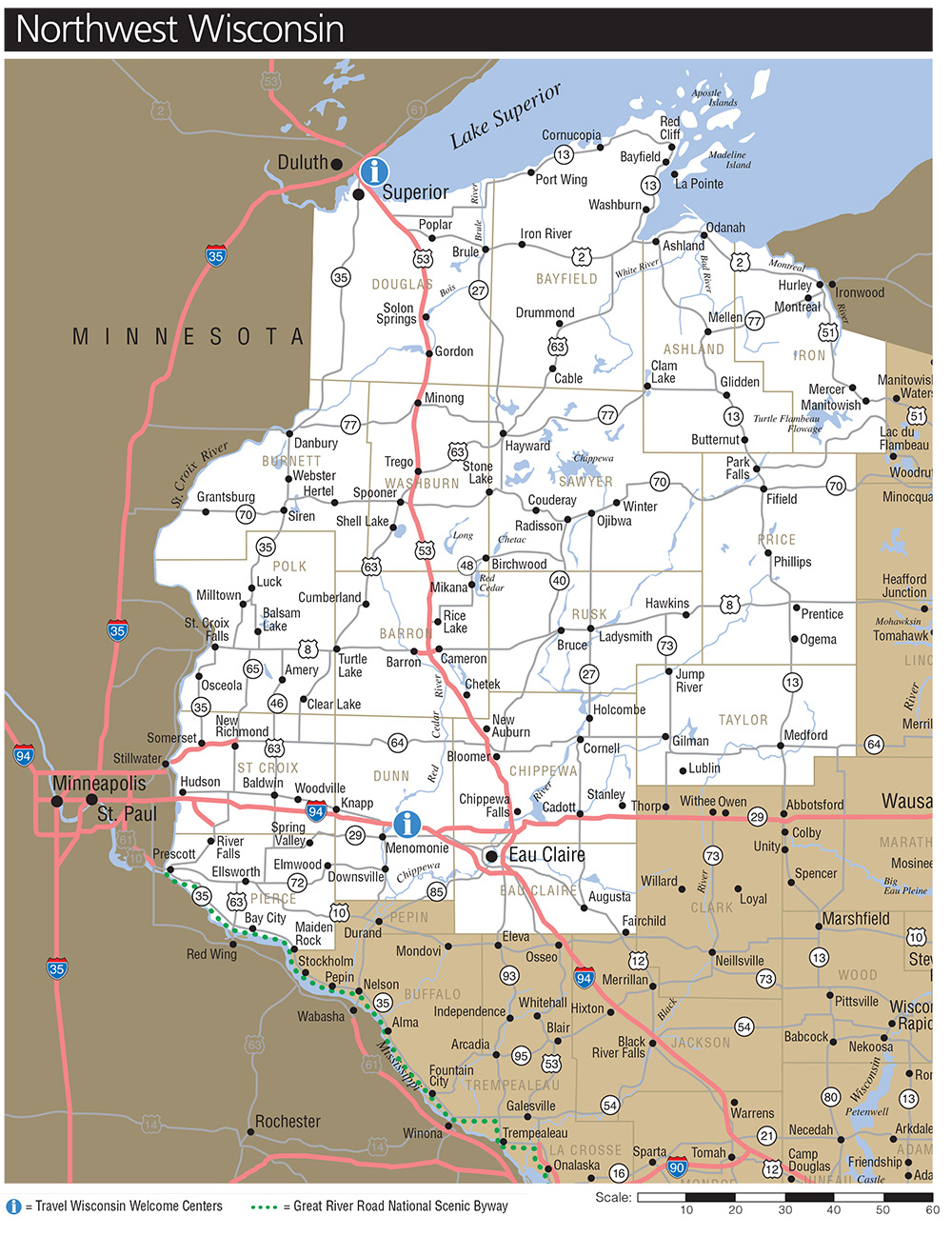 Northern Wisconsin Traveler, Exploring the North