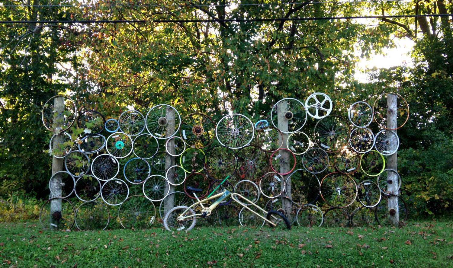 Bicycle Art and Yard Sculptures Palmyra, NY Exploring Upstate