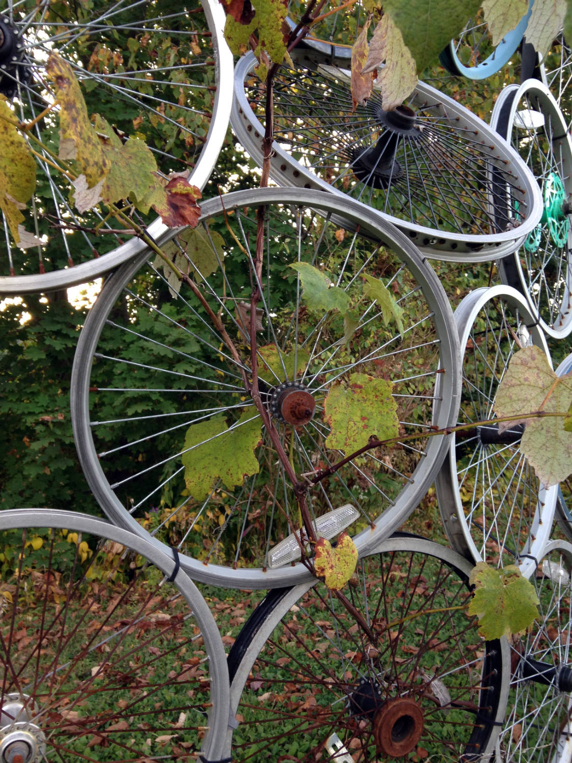 Bicycle Art and Yard Sculptures Palmyra, NY Exploring Upstate
