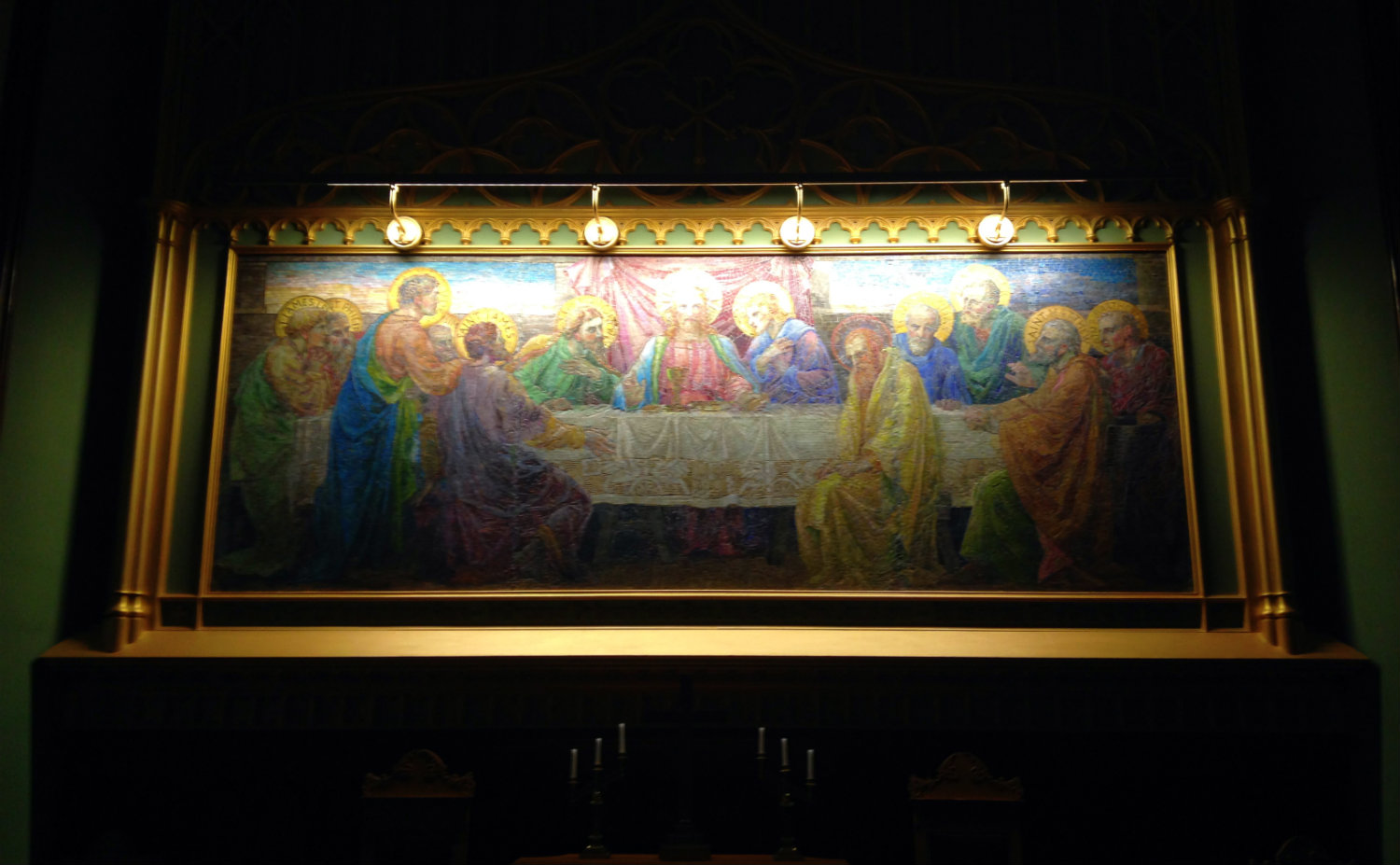 The Last Supper Tiffany Mosaic in Clifton Springs Exploring Upstate
