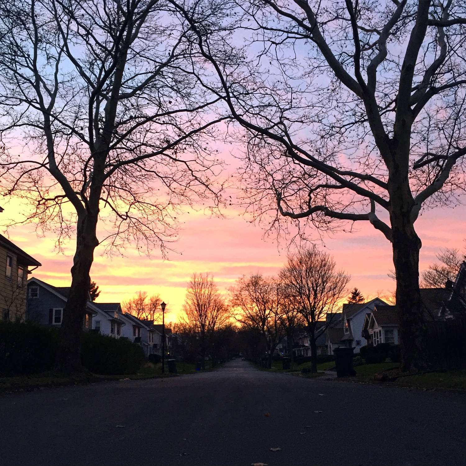 Sunset in the North Winton Village Neighborhood of Rochester, New York