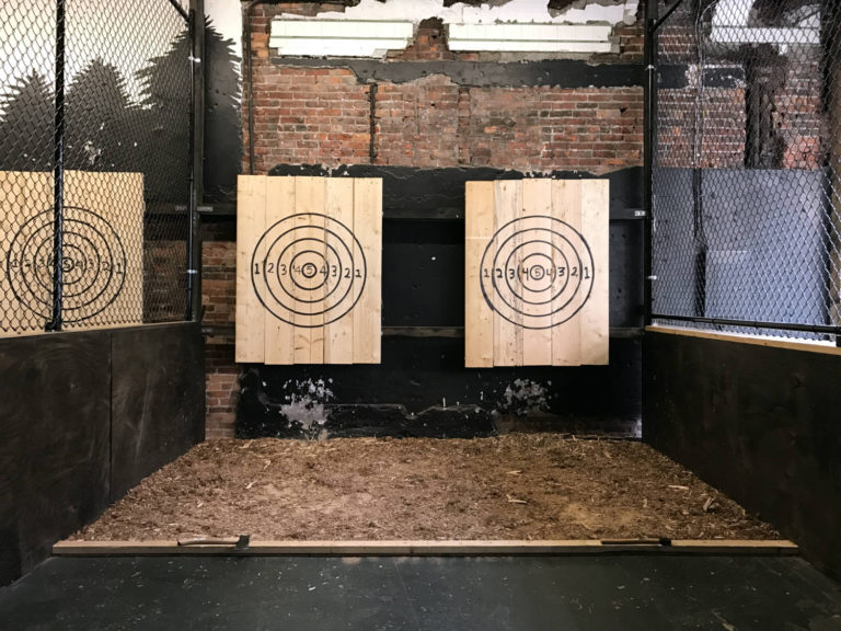 Throwin' Axes at "Hatchets and Hops" in Buffalo Exploring Upstate